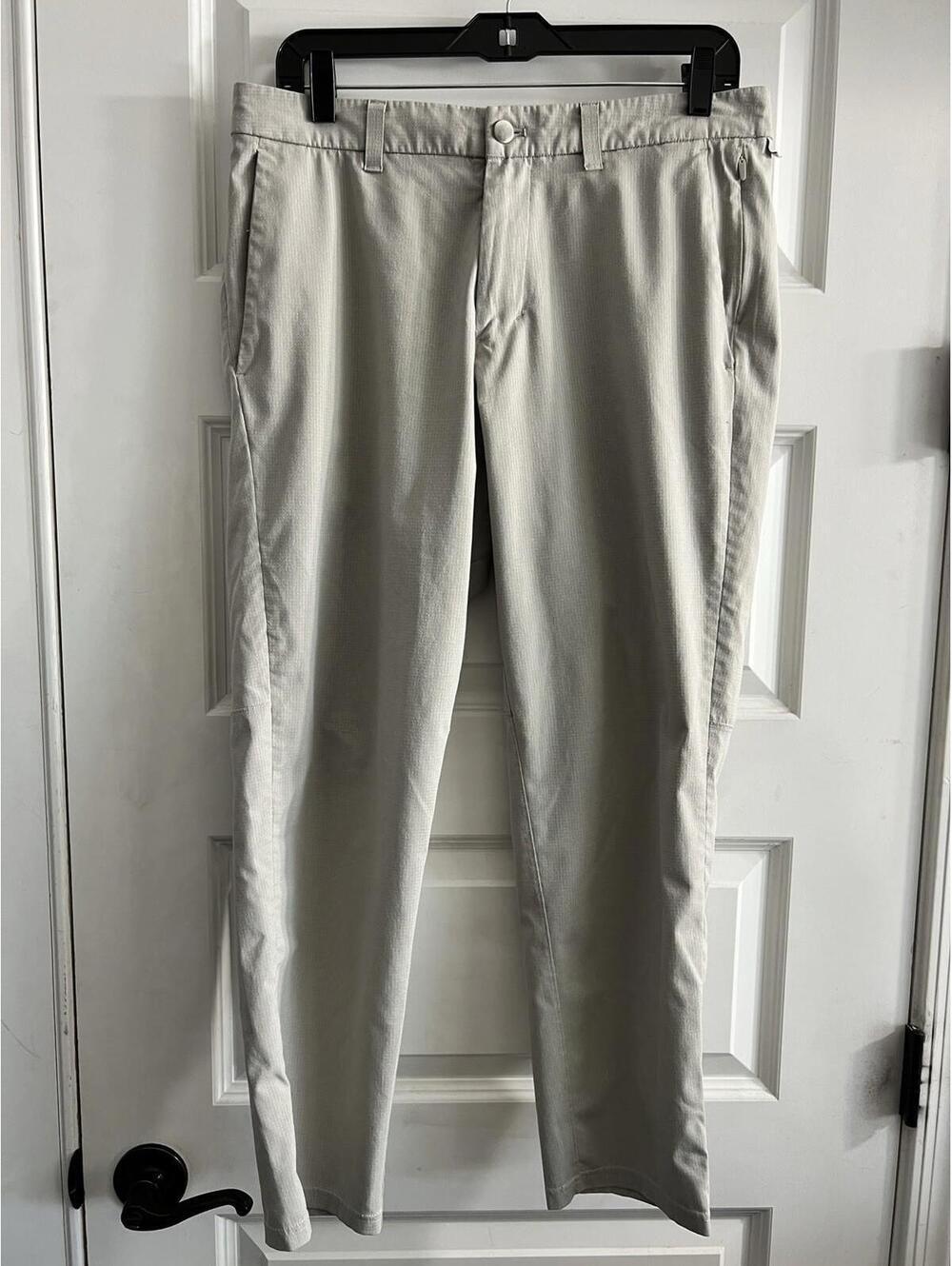 Lululemon Men’s Slim Fit ABC Commission Pant Tan Sz 32x27 Performance Trouser